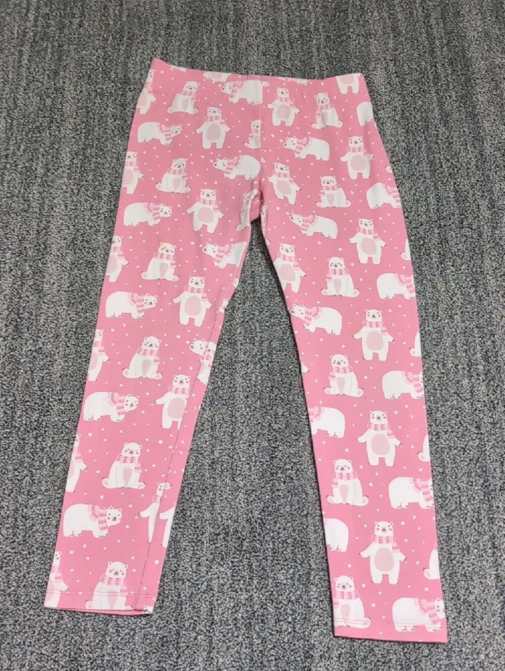 NWT Sz 7 Gymboree Dress Pink Polar Bear Dress with Matching Leggings + Cat